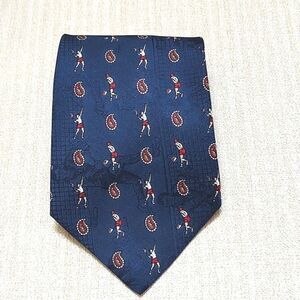 Cornell California Handmade Italian Silk Men's Neck Tie Tennis Novelty Print
